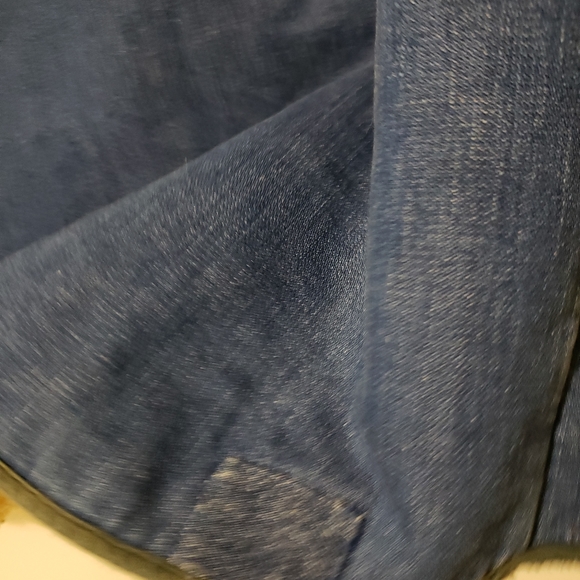 Cosmic Van Napping Vest Custom Hand Stitched Denim Visible Mending Patch Mosaic - Picture 10 of 12